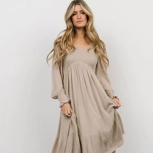 Baltic Born dress. Tan. Size XL. New with tags. Never worn.